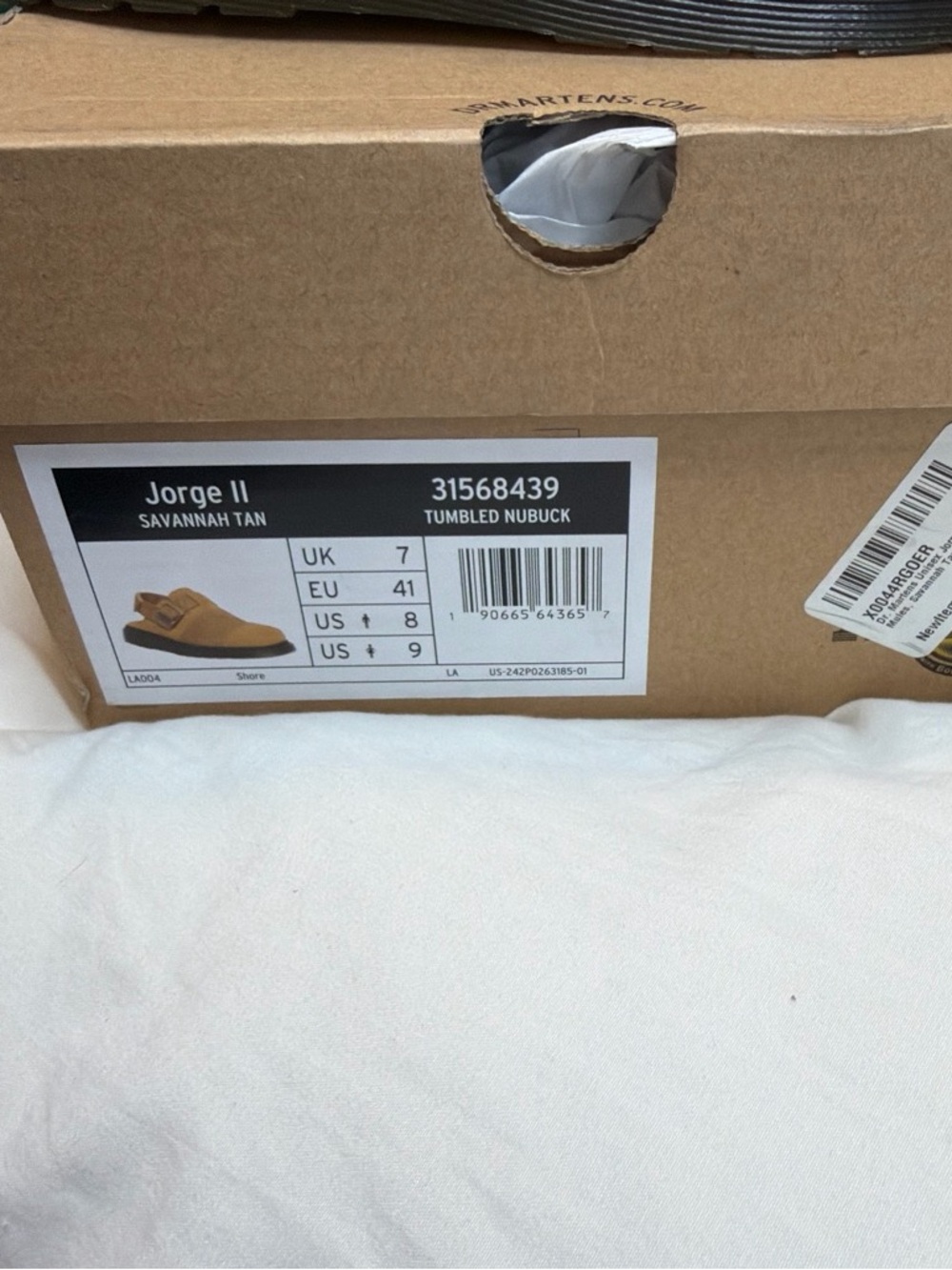 Dr. Martens Women's Tan Leather Buckle Clog Mules - Picture 5 of 8